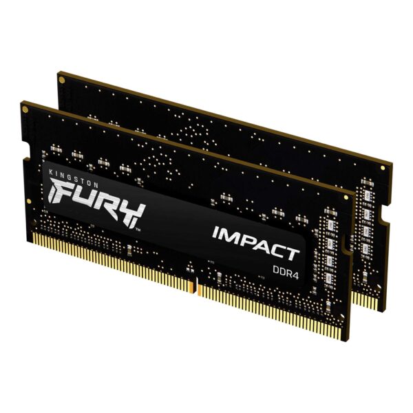 Kingston FURY Impact 32 GB (2 x 16 GB) 3200MHz DDR4 CL20 Laptop Memory Kit of 2 KF432S20IBK2/32