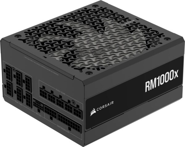 Corsair RM1000x Fully Modular Low-Noise ATX Power Supply 31 Compliant PCIe 51 Support Cybenetics Gold Efficiency Native 12V-2x6 Connector Black
