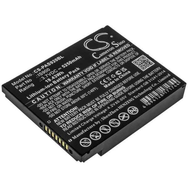 Techtek battery compatible with [Pax] A920 A920C replaces IS900
