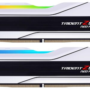 GSKILL Trident Z5 Neo RGB Series (AMD Expo) DDR5 RAM 32GB (2x16GB) 6000MT/s CL30-36-36-96 135V Desktop Computer Memory UDIMM - Matte White (F5-6000J3036F16GX2-TZ5NRW)