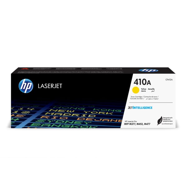 HP CF412A 410A Original LaserJet Toner Cartridge Yellow Single Pack Standard
