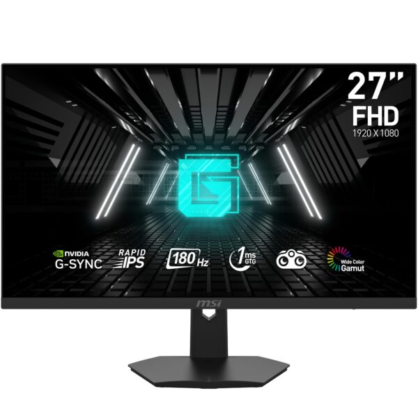MSI G274F 27 Inch FHD Gaming Monitor - 1920 x 1080 IPS Panel 180 Hz / 1ms 134 sRGB Colour Gamut G-SYNC Compatible- DP 12a HDMI20 CEC
