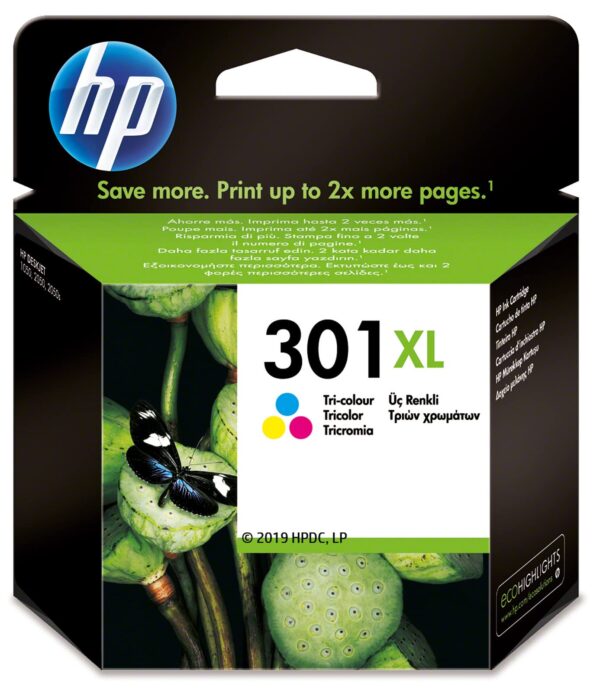 HP CH564EE#301 - INK CARTRIDGE NO 301 XL C/M/Y BLISTER