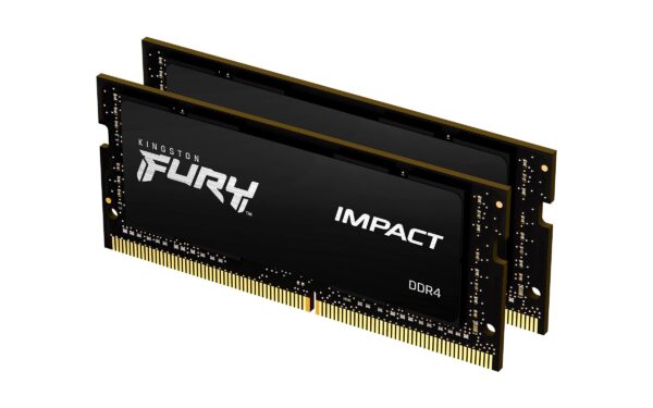 Kingston FURY Impact 16 (2 x 8 GB) 3200MHz DDR4 CL20 Laptop Memory Kit of 2 KF432S20IBK2/16