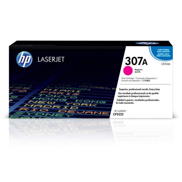 HP 307A Magenta Laserjet Toner Cartridge CE743A