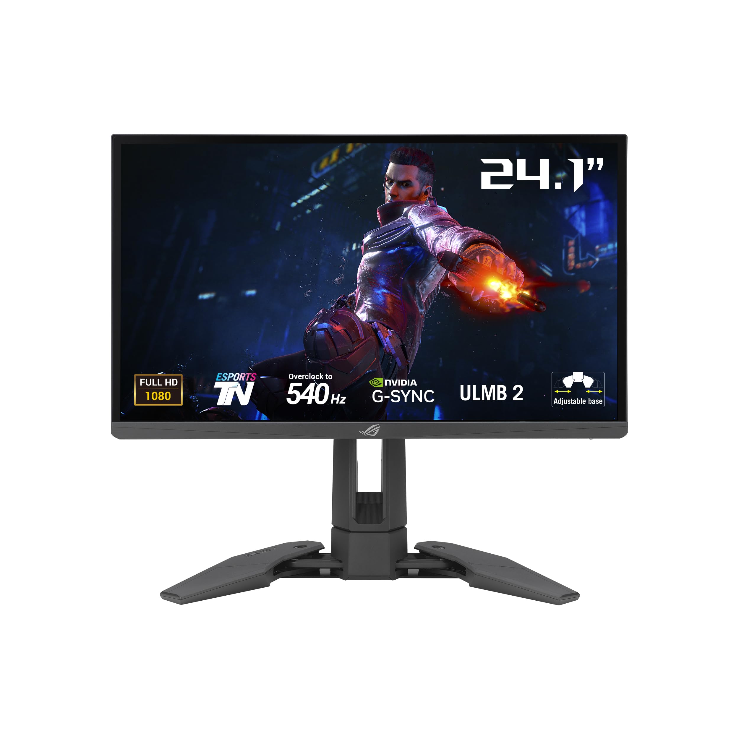 ASUS ROG Swift Pro PG248QP NVIDIA G-SYNC esports gaming monitor- 241-inch FHD 540 Hz (OC) Esports-TN panel Reflex Analyzer ULMB 2 adjustable base ESS codec DisplayHDR 400