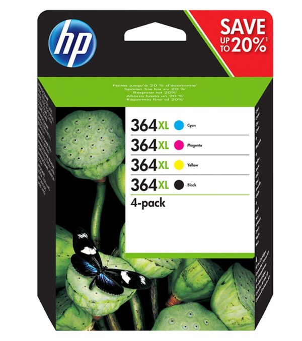 HP N9J74AE 364XL High Yield Original Ink Cartridges Black/Cyan/Magenta/Yellow Multipack