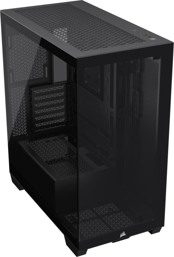 Corsair 3500X Mid-Tower ATX PC Case Panoramic Tempered Glass Reverse Connection Motherboard Compatible No Fans Included Black