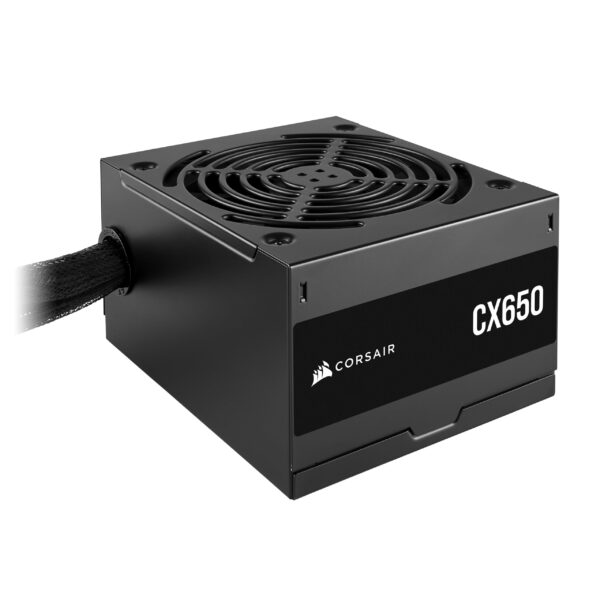 Corsair CX650 80 PLUS Bronze Non Modular Low-Noise ATX 650 Watt Power Supply - UK Black