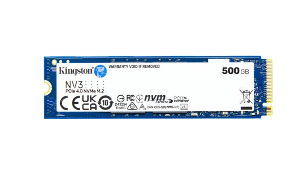 Kingston NV3 NVMe PCIe 40 Internal SSD 500GB M2 2280 SNV3S/500G