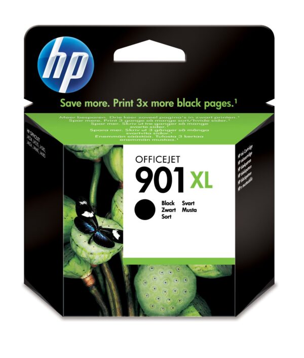 HP Black Officejet Ink Cartridge 901 X L Cartridges 20 to 80 HR -40 60 C 15 32 116 36 115 mm 70 g