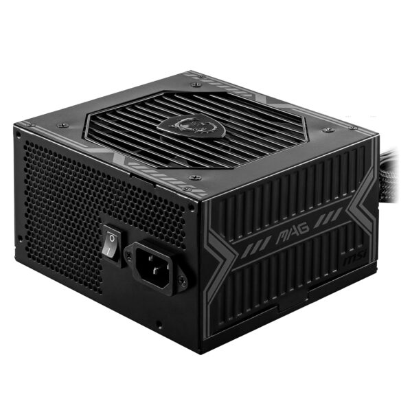 MSI MAG A550BN Power Supply Unit UK Plug - 550W 80 Plus Bronze Certified ATX PSU 12V Single-Rail DC-to-DC Circuit 120mm Fan 5 Year Warranty