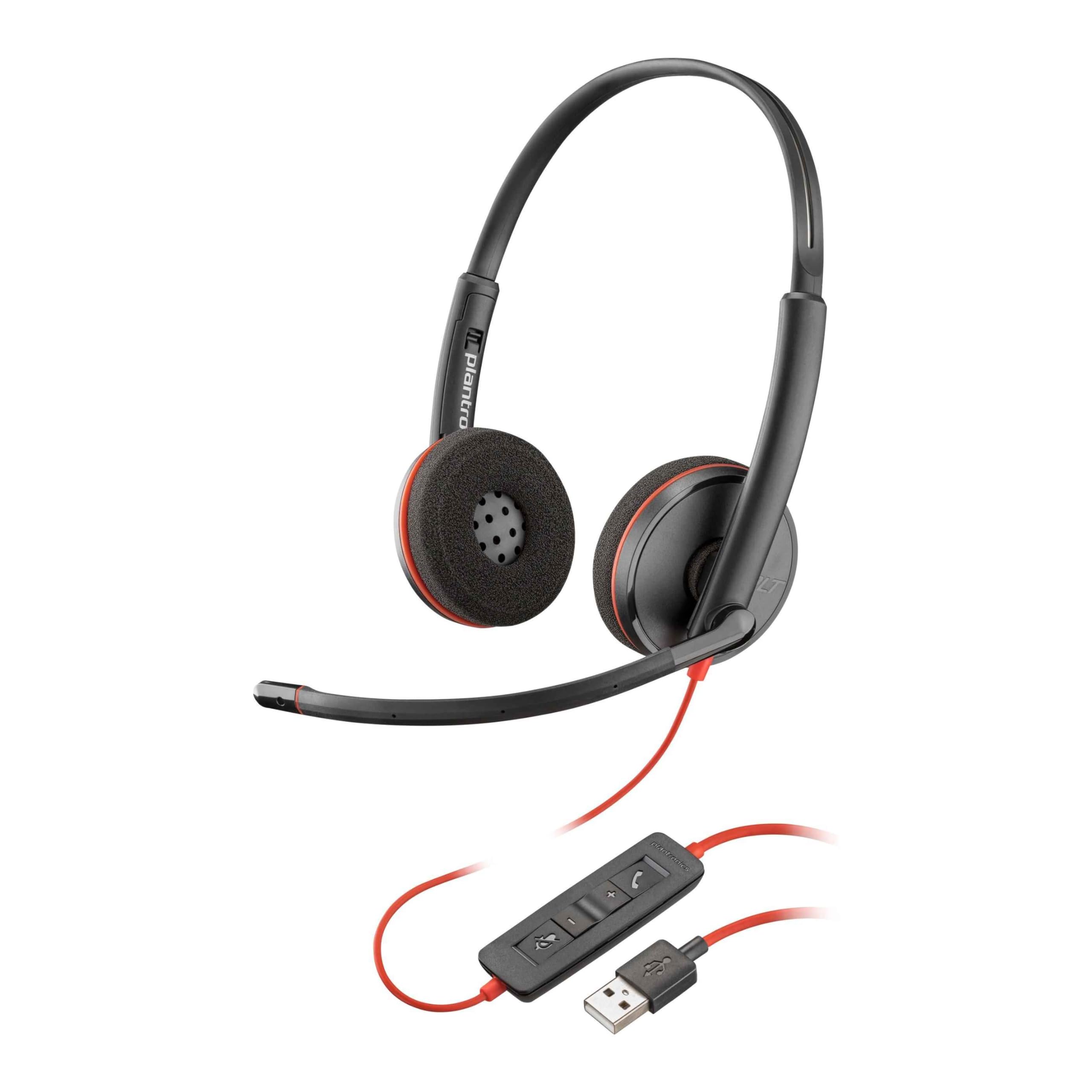 Plantronics Blackwire C3220 Stereo USB Headset Black