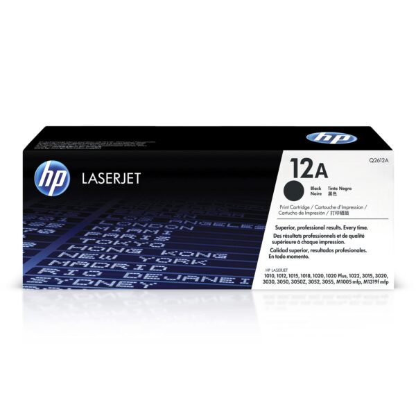 HP Q2612A 12A Original LaserJet Toner Cartridge Black Single Pack