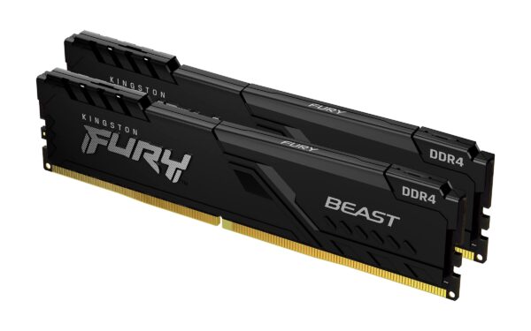Kingston FURY Beast 32GB (2x16GB) 2666MHz DDR4 CL16 Desktop Memory Kit of 2 KF426C16BBK2/32