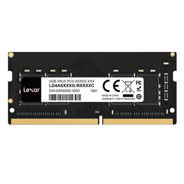 Lexar SODIMM 8GB DDR4 RAM 3200 MHz 260-Pin Laptop High-Performance SO-DIMM PC Computer Memory (LD4AS008G-B3200ASST)