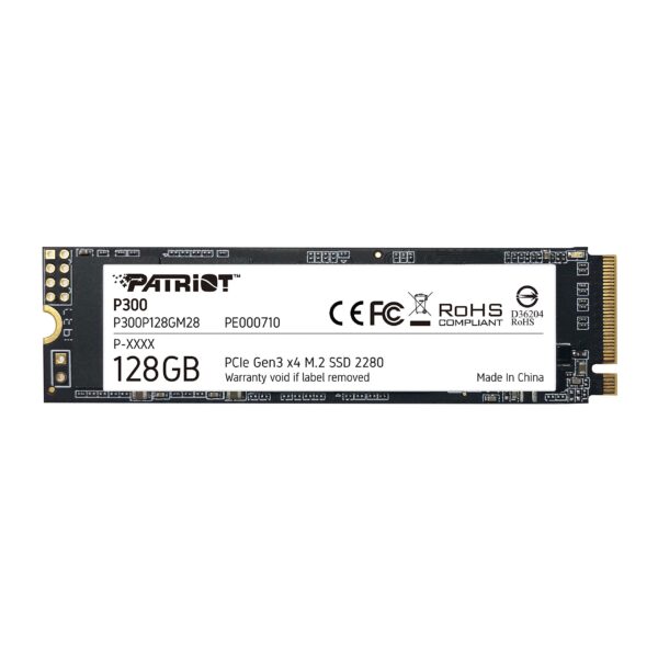 Patriot Memory P300 M2 PCIe Gen 3 x4 128GB Low-Power Consumption SSD