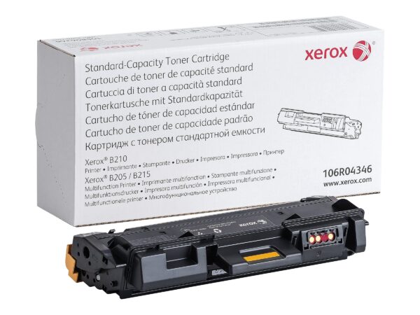 Xerox Genuine B210 / B205 B215 Standard Capacity Black Toner Cartridge (1500 Pages) - 106R04346
