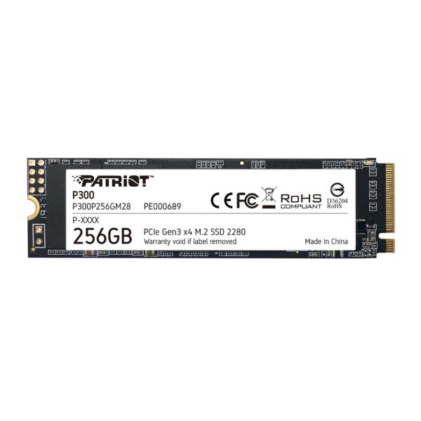 Patriot Memory P300 M2 PCIe Gen 3 x4 256GB Low-Power Consumption SSDP300P256GM28