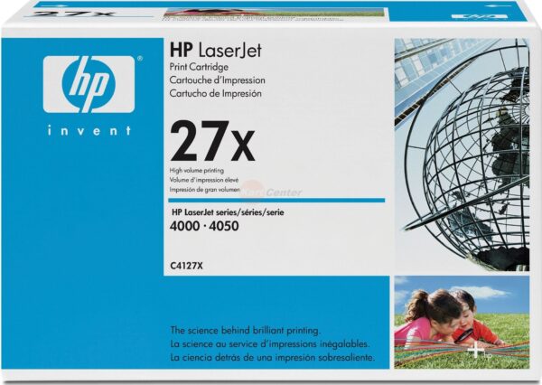 HP Toner Black 27X /LJ4000/4050/10K C4127X