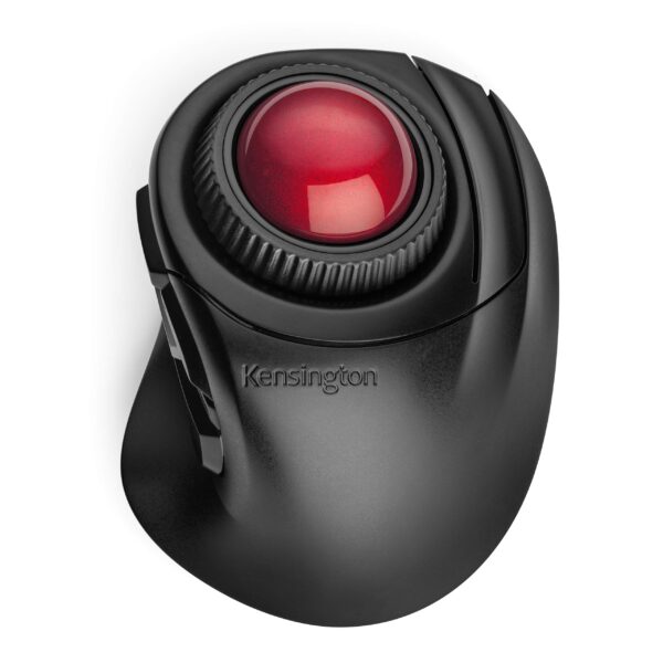 Kensington (K72363WW) Wireless Trackball - Orbit Fusion Mouse with Scroll Ring Ergonomic Computer for Right Handed Users Ideal Small Desk & Home OfficeBlack