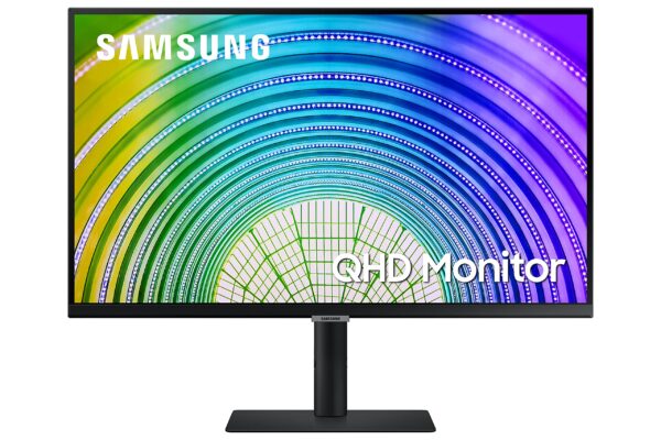 Samsung S27A600UUU - S60UA Series LED monitor 27" 2560 x 1440 QHD @ 75 Hz IPS 300 cd/m 1000:1 HDR10-5 ms HDMI DisplayPort USB-C black